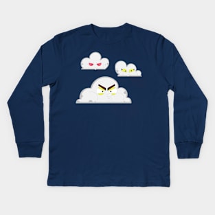 Clouds Wind Funny Kids Long Sleeve T-Shirt